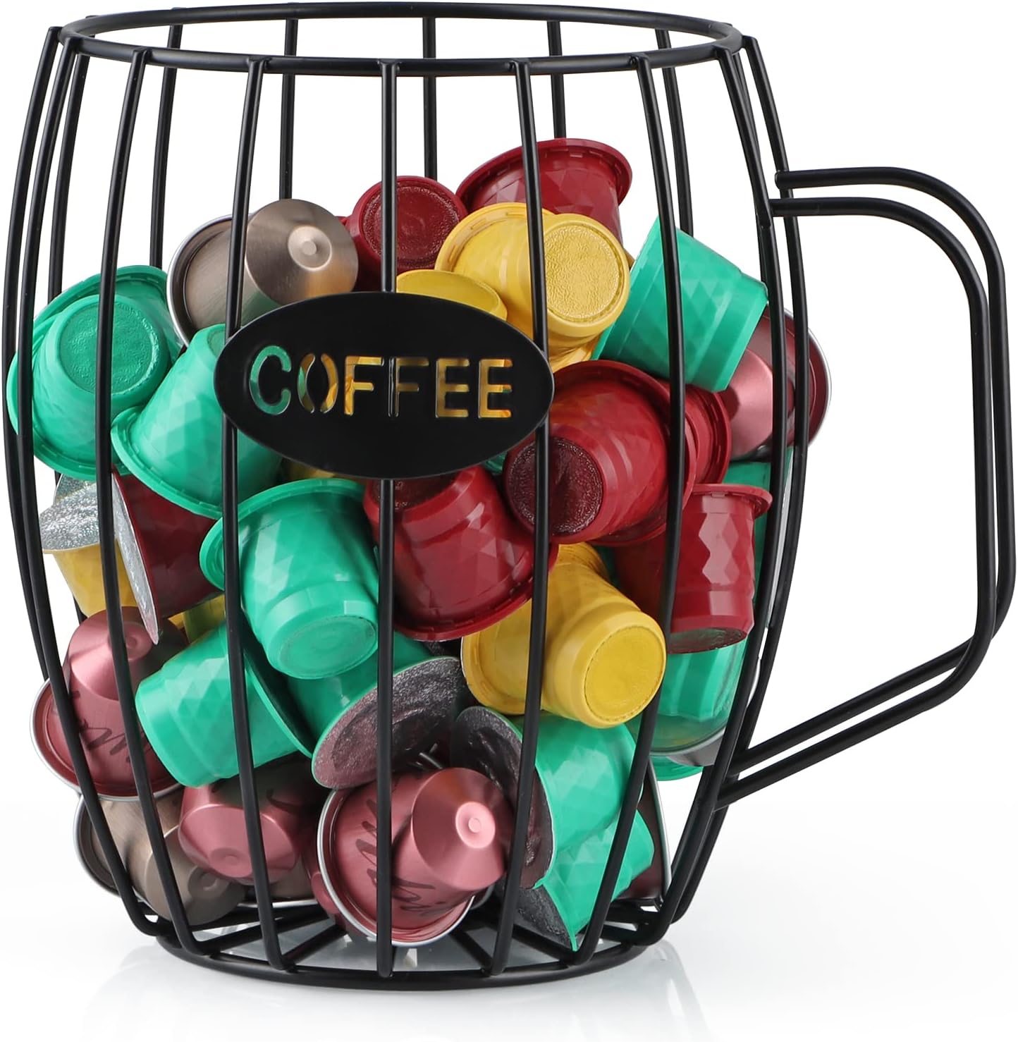 MOLIGOU Coffee Pod Holder, Coffee Capsule Basket, K Cup Storage Container for Coffee Bar