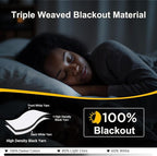 NICETOWN 100% Blackout Window Curtain Panels 86 inch Length - Image 2