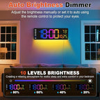 Pytha Sight 16 Inch Large Digital Wall Clock, Large LED Display Digital Wall - Image 5