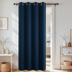 Joydeco Blackout Door Curtain for Doorway Privacy 84 Inches Long, Grommet by JOYDECO