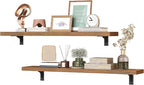 HOOBRO Floating Shelves for Wall, 31.5" Wall Mounted Shelves Set of 2, Hanging - Image 8