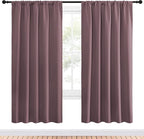 NICETOWN Living Room Curtains, Home Decorations Thermal Insulated Solid Rod - Image 2
