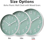 HZDHCLH Wall Clocks Battery Operated, Wall Clock Green, 12 inch Wall Clock - Image 5