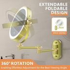 Auxmir 1X/30X Wall Mounted Makeup Mirror - Image 6
