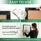 EZlifego Double Sided Tape Heavy Duty, Nano Adhesive Mounting Tape Wall Decor - Image 6