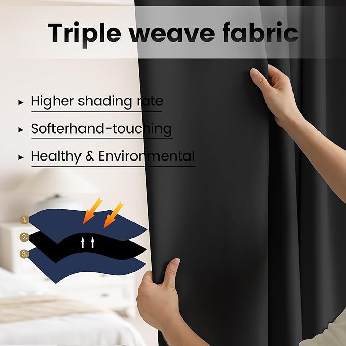 Extra Wide Room Room Divider Curtains, Theater Curtains - Image 4