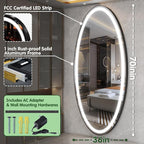 FENNIO 70" x 36" Large Wall Mounted Mirror - Image 9