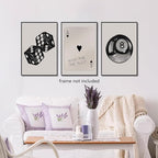 BOKPEN 3Pcs Black and White Poker Dice Wall Art Funky Retro Y2K Trendy Preppy - Image 2