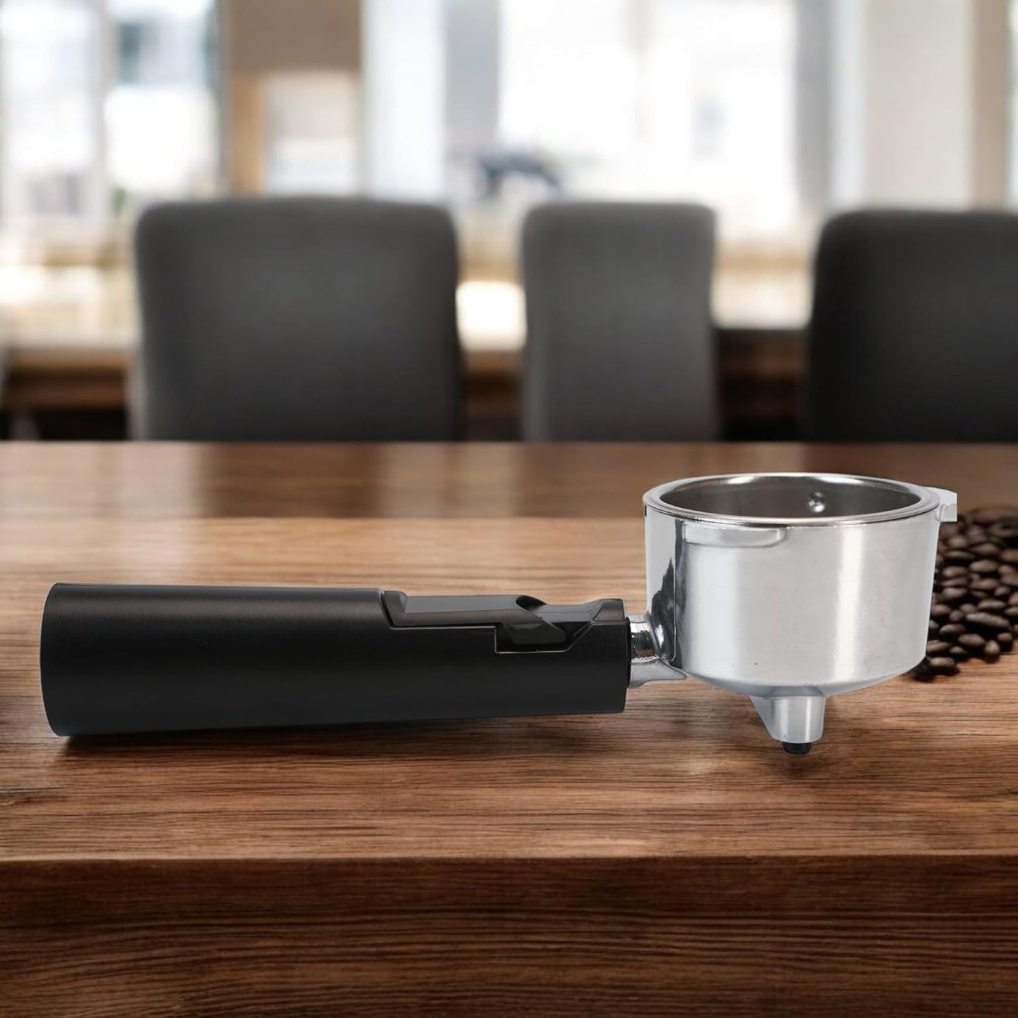 Coffee Espresso Machine Handle Replacement Parts, Cafe Bracket Handle Portafilter Filter Basket for Lidl Silvercrest CM4621 CM4216 KF5002 KF500S Barista with FILTER VASKET