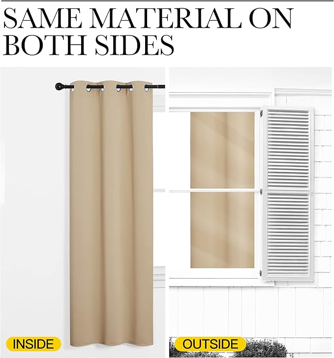 NICETOWN Room Darkening Curtain Panels - Image 4