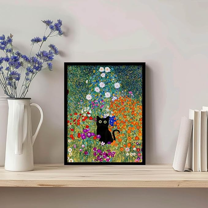 Hamduker Canvas Wall Art Cat Decor - Image 3
