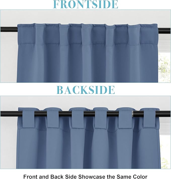 RYB HOME Blackout Short Curtains - Image 3