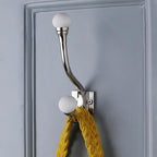 Indian Shelf 6 Pieces Exclusive Ceramic Heavy Duty Decorative Double Wall Hooks - Image 4