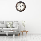 Yoiolclc Vintage Wall Clock 8 Inch Retro Silent Small Wall Clocks Battery - Image 2