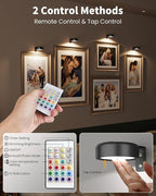Picture Lights for Wall, Wireless 2000mAh Rechargeable Magnetic LED Puck Lights - Image 7