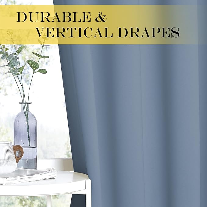 NICETOWN Sliding Door Window Treatment Blackout Patio Door Curtain Panels - Image 4