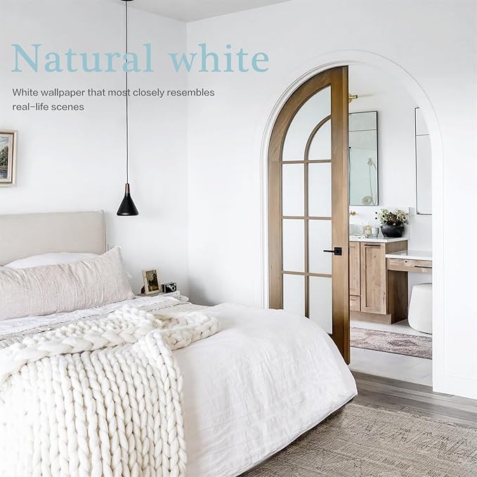 Dimoon 118''x23.6'' Peel and Stick Wallpaper White Contact Paper - Image 9