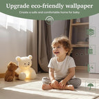 Dimoon 17.3''x78.7''Peel and Stick Wallpaper Light Green Contact Paper - Image 3