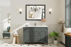 Briivue 40x32 Inch Black Bathroom Mirror - Image 3