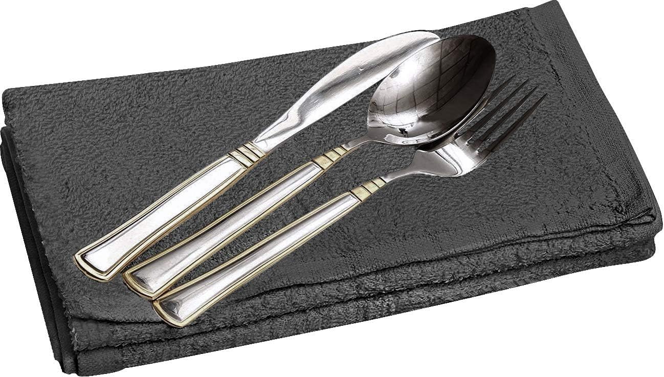 Utopia Towels Kitchen Bar Mops Towels, Pack of 216-16 x 19 Inches, 100% Cotton Super Absorbent Grey, Multi-Purpose Cleaning Towels for Home and Kitchen Bars