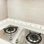 HOMETITUTE Wallpaper Border Peel and Stick Wall Border Green Leaf Watercolor - Image 5