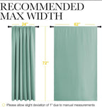 NICETOWN 2 Panels Blackout Curtains, Rod Pocket Window Curtains Room Darkning - Image 4