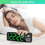 Digital Wall Clock with Remote Control, Large Display Plug in LED Digital Alarm - Image 7