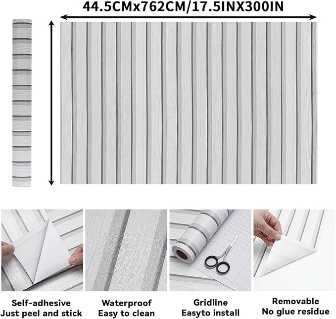 Wood Slat Peel and Stick Wallpaper - Image 2