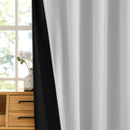 RYB HOME White 100% Blackout Curtains - Image 7