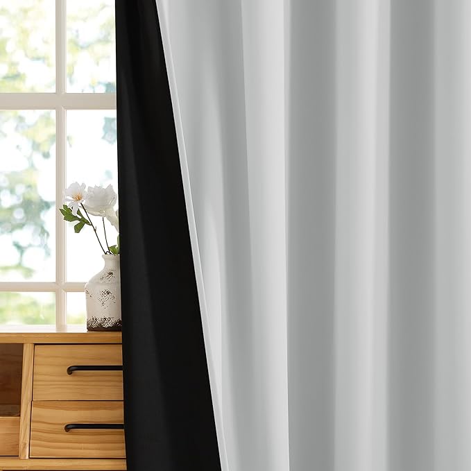 RYB HOME 100% Blackout Doorway Curtains, Closet Curtain - Image 7
