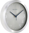 Bulova Winston Wall Clock C4844 | 10" Diameter | Metal Design by BulovaCorporation