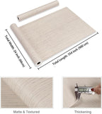 CRE8TIVE Large Size 24"x354" Cream White Grasscloth Peel and Stick Wallpaper - Image 8