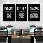 Framed Canvas Wall Art Success Quote, Office Wall Art, Positive Motivational - Image 7