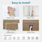 COMSTICKC 3D Faux Wood Wall Sticker, Peel and Stick Wall Covering, DIY - Image 8