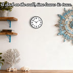 Wall Clock, 8inch Modern Silent Non-Ticking Wall Clocks Battery Operated - Image 2