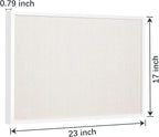 OWLKELA 17"x23" inch Linen Cork Board, - Image 2