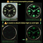 12-inch wall clock, battery powered, - Image 6