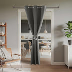 Joydeco Blackout Door Curtain for Doorway Privacy 72 Inches Long, Grommet - Image 2