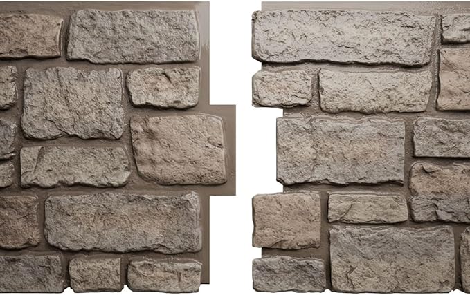EverStone Cobblestone Faux Stone Panel, Shadow Moss Color - Image 8