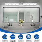IZORRO LED Modern Bathroom Lights Fixtures, Matte White Acrylic Wall Lighting - Image 5