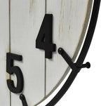 Large Old Town Farmhouse Wall Clock – 24 Inches Rustic Antique Wood - Image 6