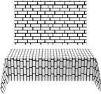 Chuangdi 2pcs 4.5 x 9 Feet Brick Wallpaper Peel and Stick Backdrop Tablecloth by Chuangdi