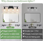 MOKATNG 4-Light Bathroom Light Fixtures, Vanity Light - Image 2