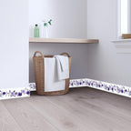 Purple Floral Wallpaper Border 196x4 Inch Peel and Stick Wall Border Self - Image 8