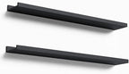 Boswillon 35.4 Inches Long Floating Shelves Wall Mounted, 2 Set Modern Black by Boswillon