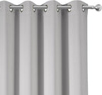 LEMOMO Blackout Curtains 52 x 108 inch/Light Grey Curtains Set of 2 - Image 7