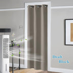 RYB HOME Temporary Doorway Curtains Blackout Privacy Room Divider Curtains - Image 2
