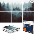 BUBOS 6 Pack Art Acoustic Panels, 70.8" x 47.2" Sound Absorbing Wall Decor by BUBOS