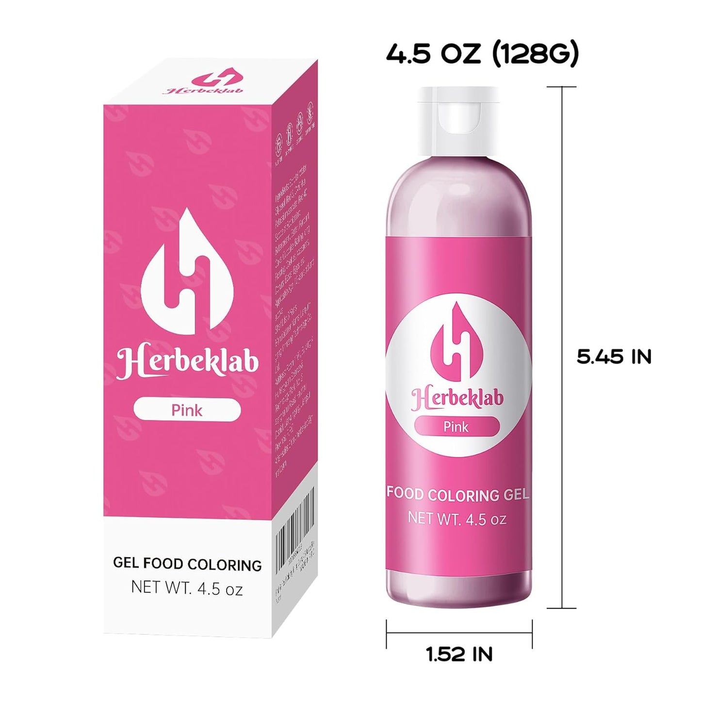 Pink Gel Food Coloring 4.5 oz Professional Grade Pink Food Dye Concentrated Gel Food Coloring for Icing Baking Cake Decorating Cookie Fondant Slime Easter Egg