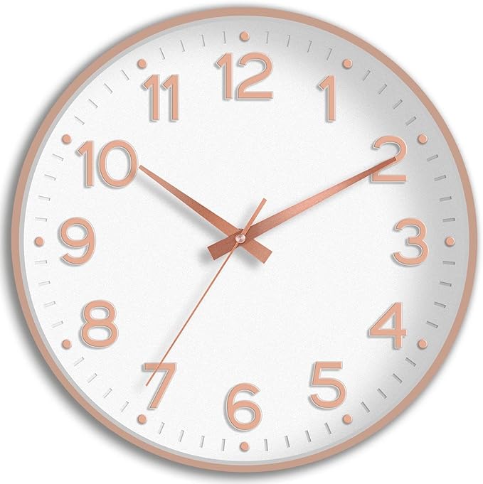 Roymnie Wall Clock 12 Inch Silent Wall Clocks Battery Operated- Modern Non by Unknown